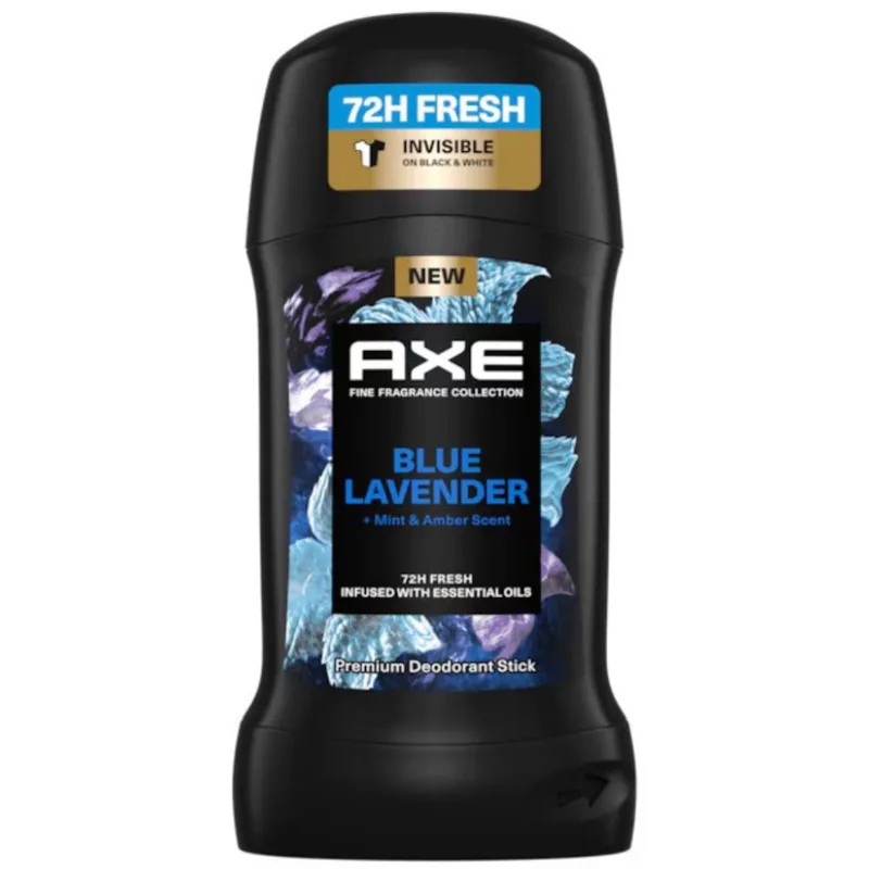 Axe Blue Lavender 72h Fresh Premium Deodorant Body Stick Αποσμητικό Στικ με Άρωμα Λεβάντα 50ml