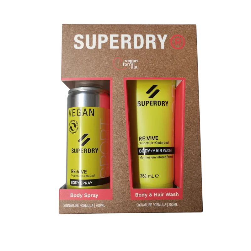 Set Re-Vive Grapefruit & Cedar Leaf - Body Spray 200ml & Body Hair Wash 250ml