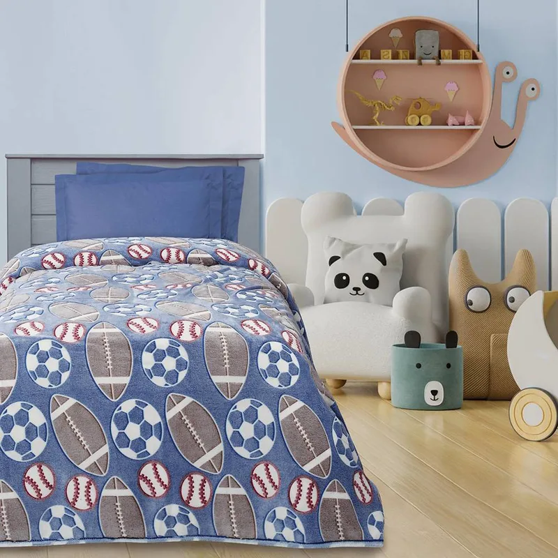 ΚΟΥΒΕΡΤΑ DAS HOME FLEECE 4773 ΓΚΡΙ/ΜΠΛΕ 160X220CM