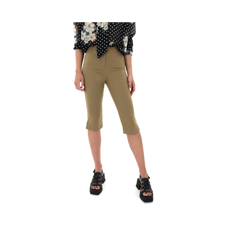 Παντελόνια My T Wearables HIGH ELASTIC WAIST CAPRI SLIM FIT PANTS WOMEN
