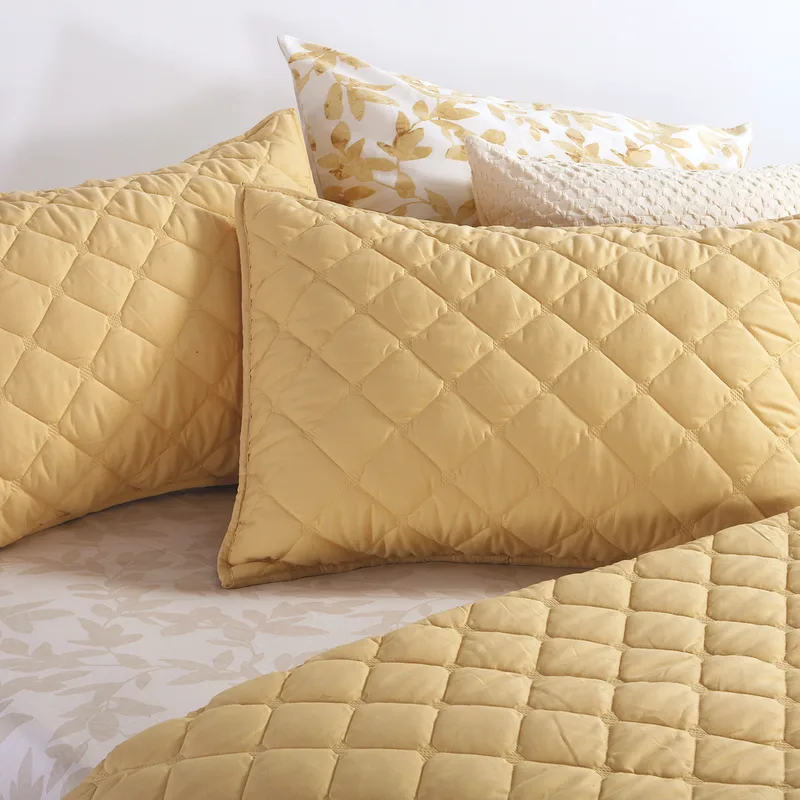 Ζεύγος Μαξιλαροθήκες Καπιτονέ (52x72) Nef-Nef Homeware Olga Honey