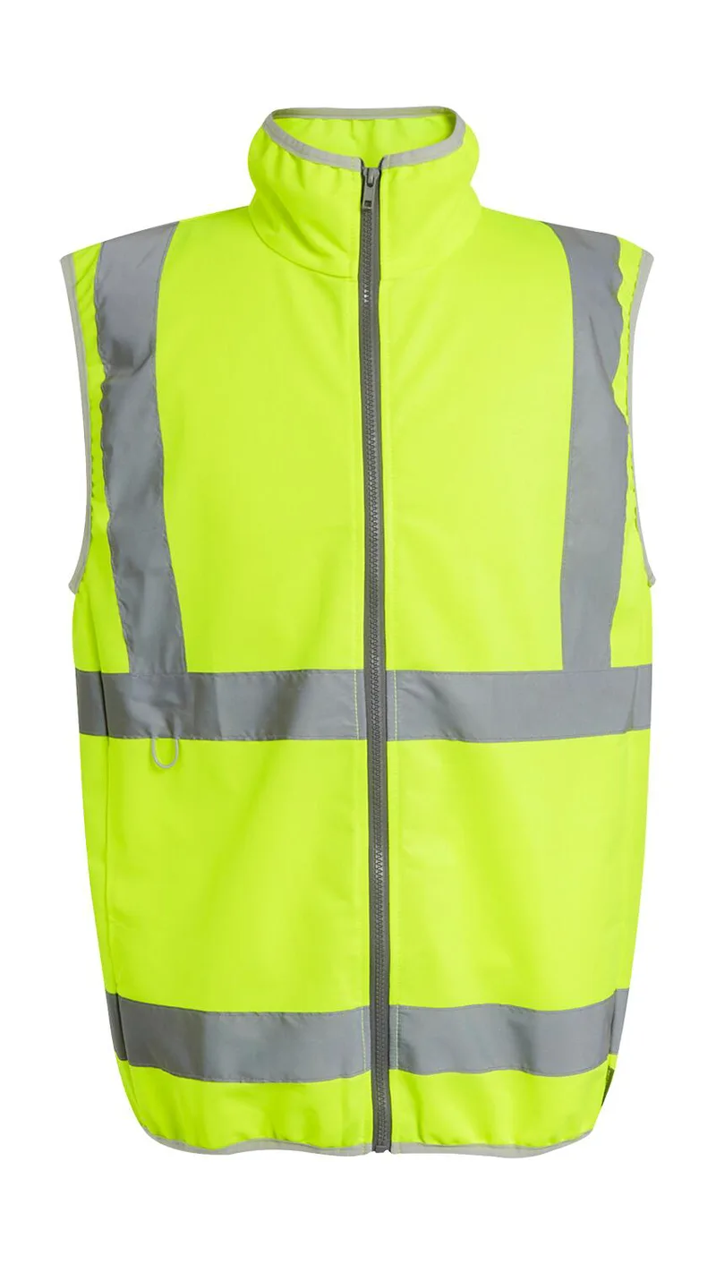 Pro Hi-Vis Full Zip Gilet Regatta High Visibility TRS257 Yellow
