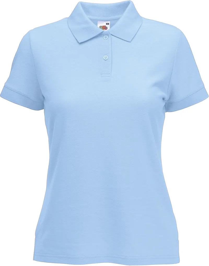 Γυναικεία Μπλούζα Polo 63-212-0 Fruit of the Loom Sky Blue
