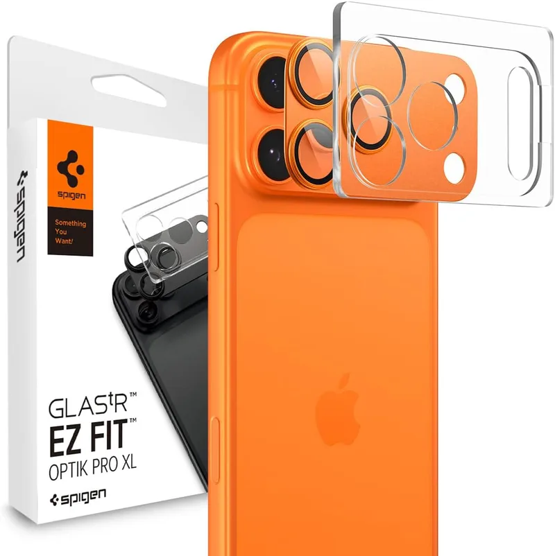 Spigen Glass tR EZ Fit Optik ProXL Πορτοκαλί iPhone 17 Pro Max