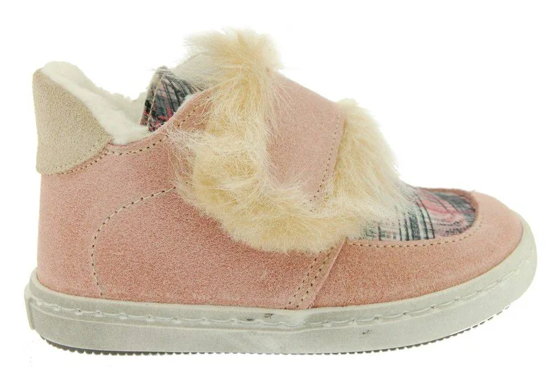 ΔΕΡΜΑΤΙΝΑ SNEAKERS BABYWALKER DUSTY PINK-ΡΟΖ (EU:23)
