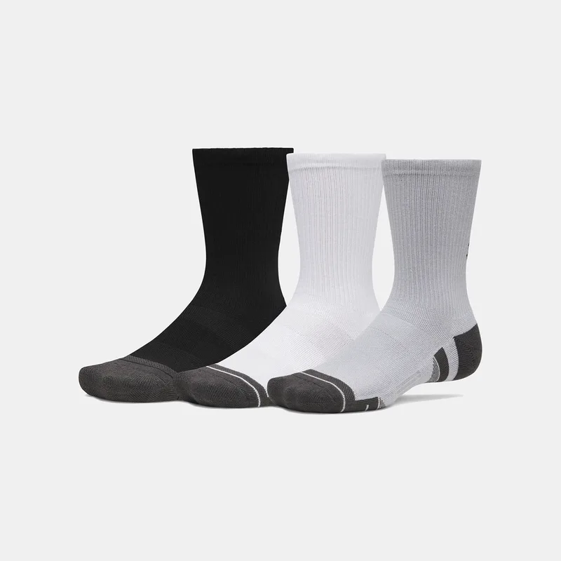 UNDER ARMOUR PERFORMANCE TECH 3-PACK CREW SOCKS ΓΚΡΙ