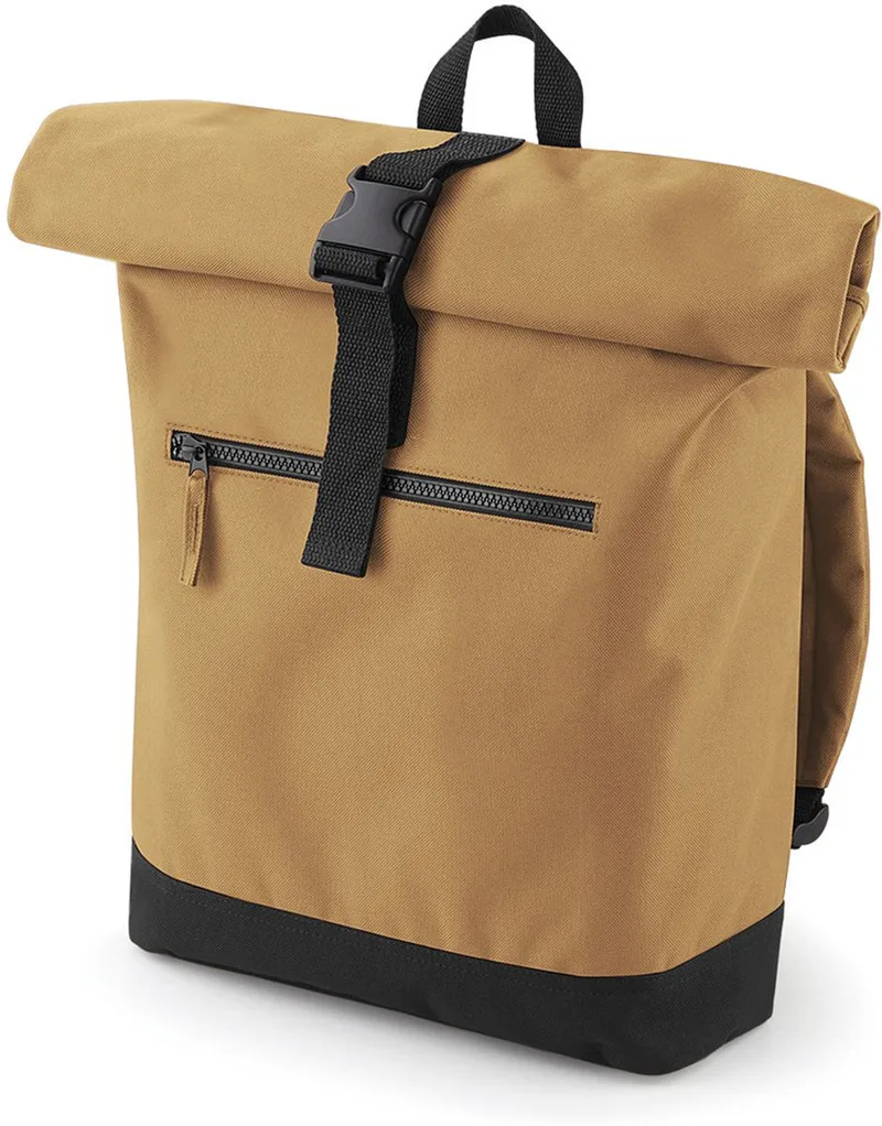 Τσάντα Πλάτης Roll-Top BG855 BagBase Caramel