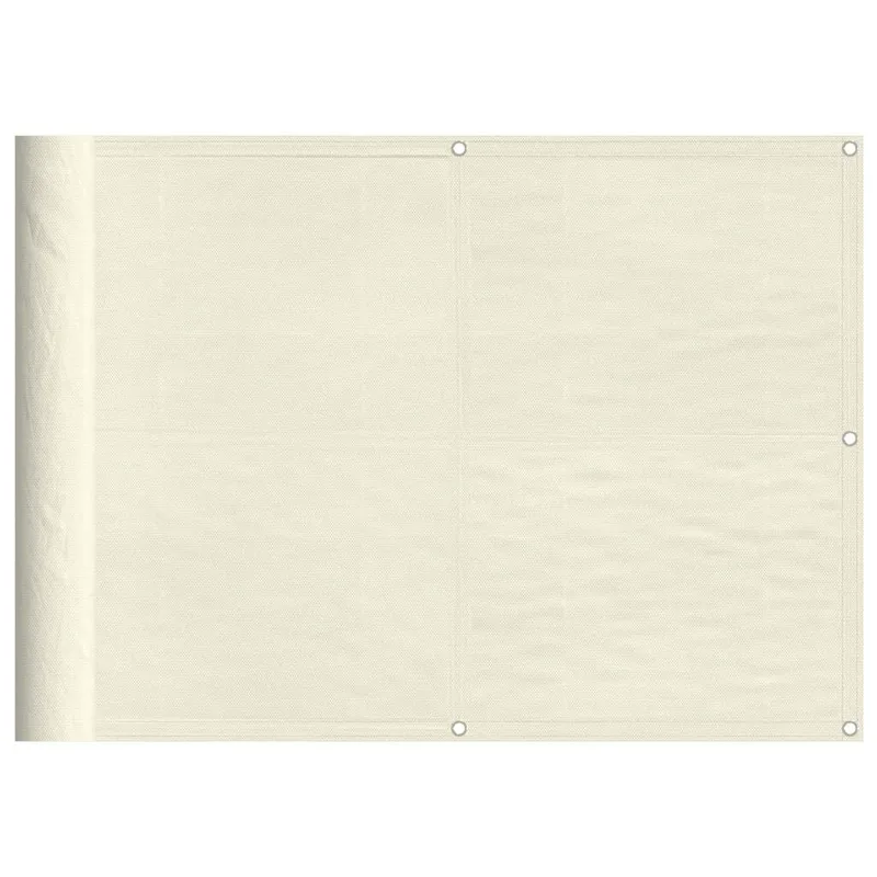 vidaXL Διαχωριστικό Βεράντας Κρεμ 75x1000εκ 100% Πολ. Ύφασμα Oxford
