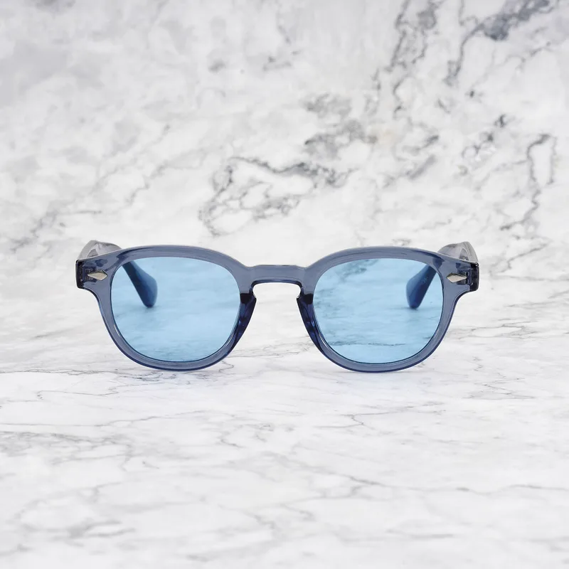 JOHNNY COLORED Tinted Sunglasses | Blue | Blue Shades | Explicit Poets Sunglasses