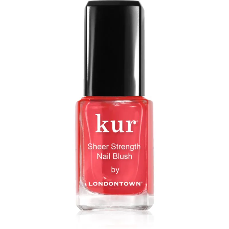 LONDONTOWN Kur Sheer Strength Nail Blush συσφικτική θεραπεία για φωτεινότητα με χρώμα Για τα νύχια απόχρωση Poppy 12 ml