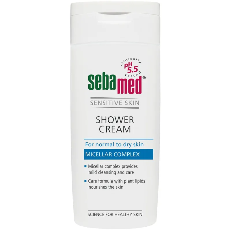 Sebamed Shower Cream for Normal to Dry Skin Κρεμώδες Αφρόλουτρο Αντικνισμώδες για το Ξηρό & Αφυδατωμένο Δέρμα 200ml