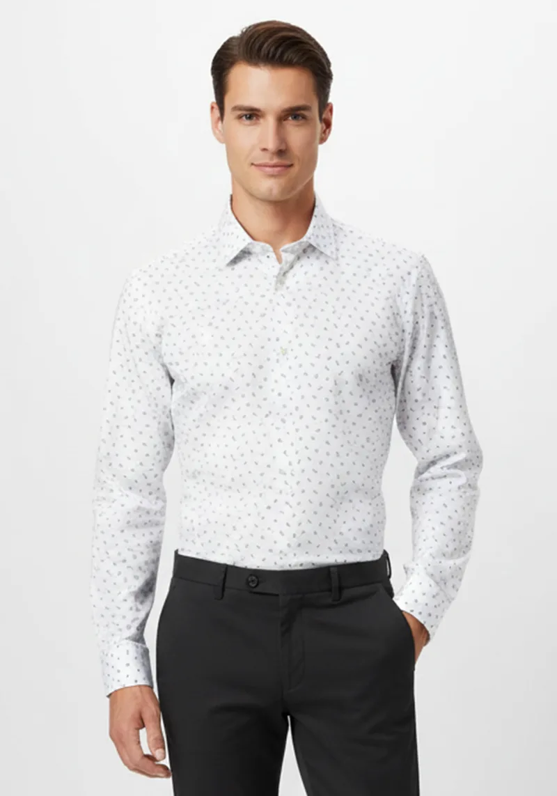 BOSS Πουκάμισο της σειράς HANK - 50545306 315 Medium Green