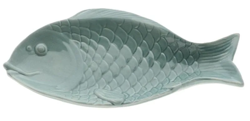 Countryfield Πιατέλα Κεραμική Fish Green 28cm