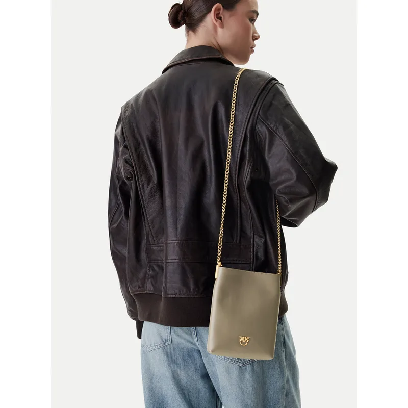 Τσάντα PINKO Flat Satchel AI 25-26 PCPL 105352 A0QO Γκρι