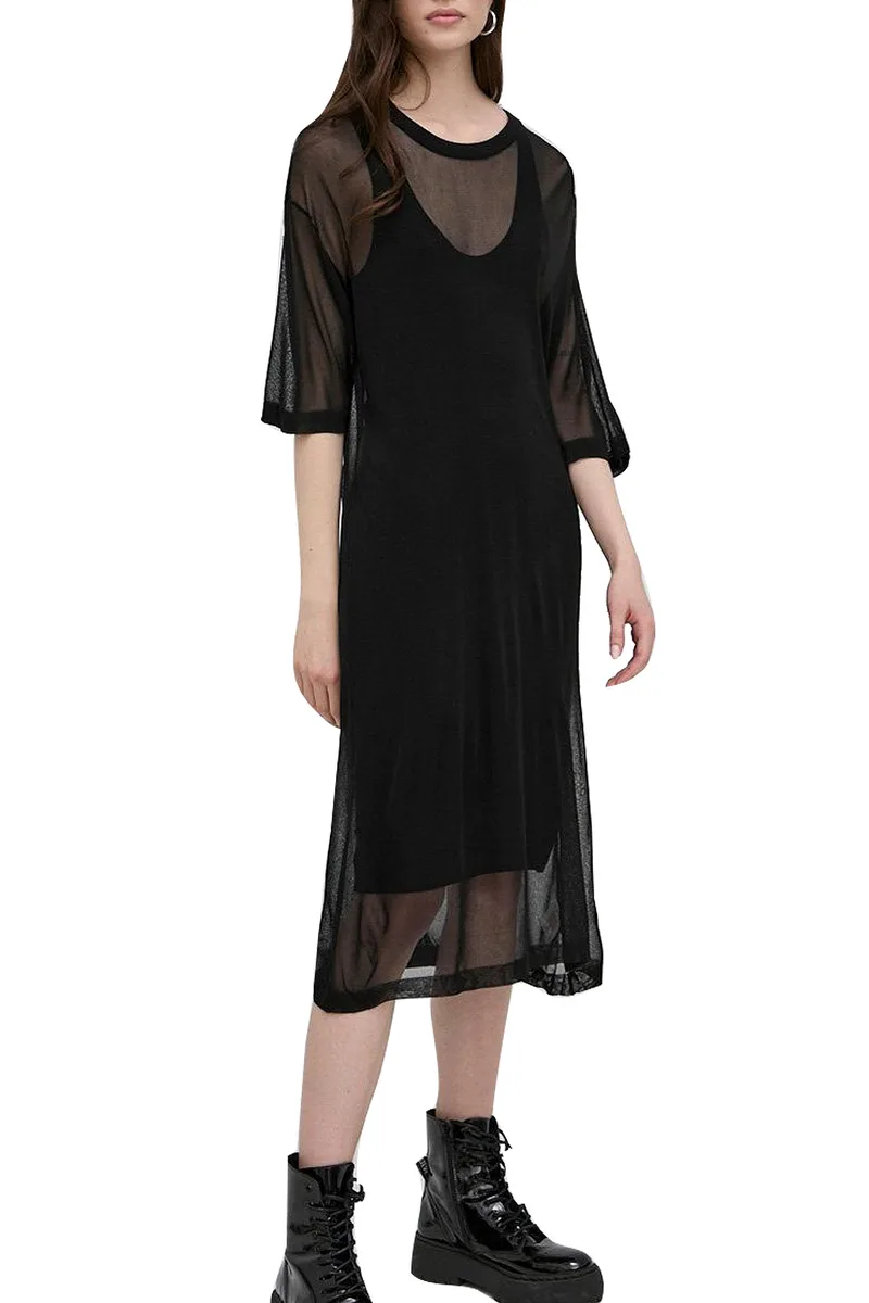 Φόρεμα Silvian Heach Exadril PGP22281VE-BLACK Γυναικείο