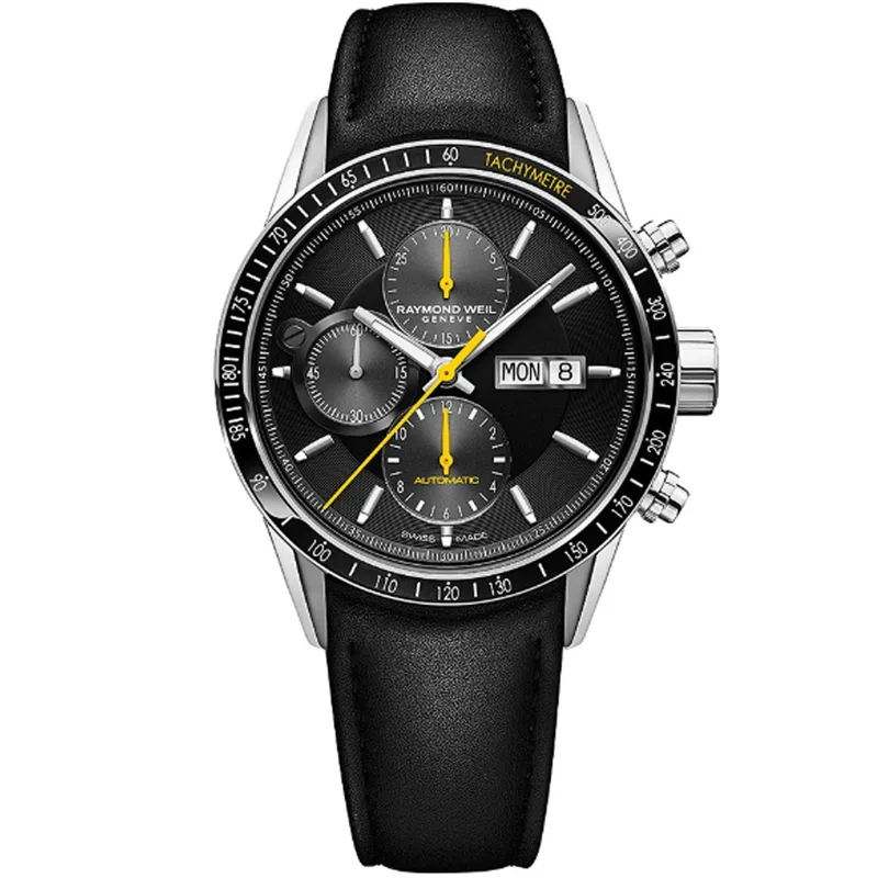 RAYMOND WEIL Freelancer Automatic Black Leather Strap 7731-SC1-20121
