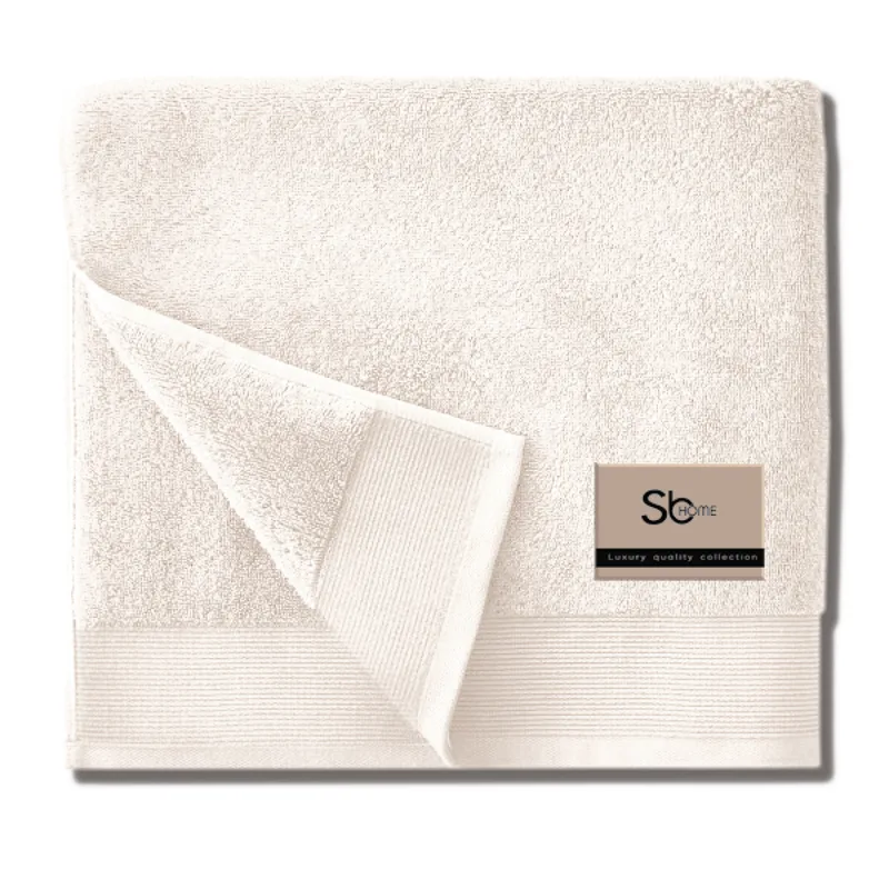Πετσέτα Προσώπου 50X100 Sb Home Elegante Cream (50x100)