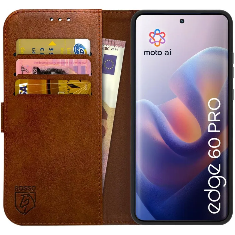 Θήκη Motorola Edge 60 Pro Κόκκινο Element PU Πορτοφόλι - Brown (8719246488474)