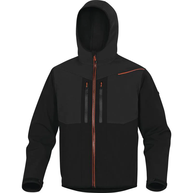 Τζακετ Εργασίας Softshell Delta Plus HORTEN2 Μαύρο-Πορτοκαλί Μαύρο-Πορτοκαλί