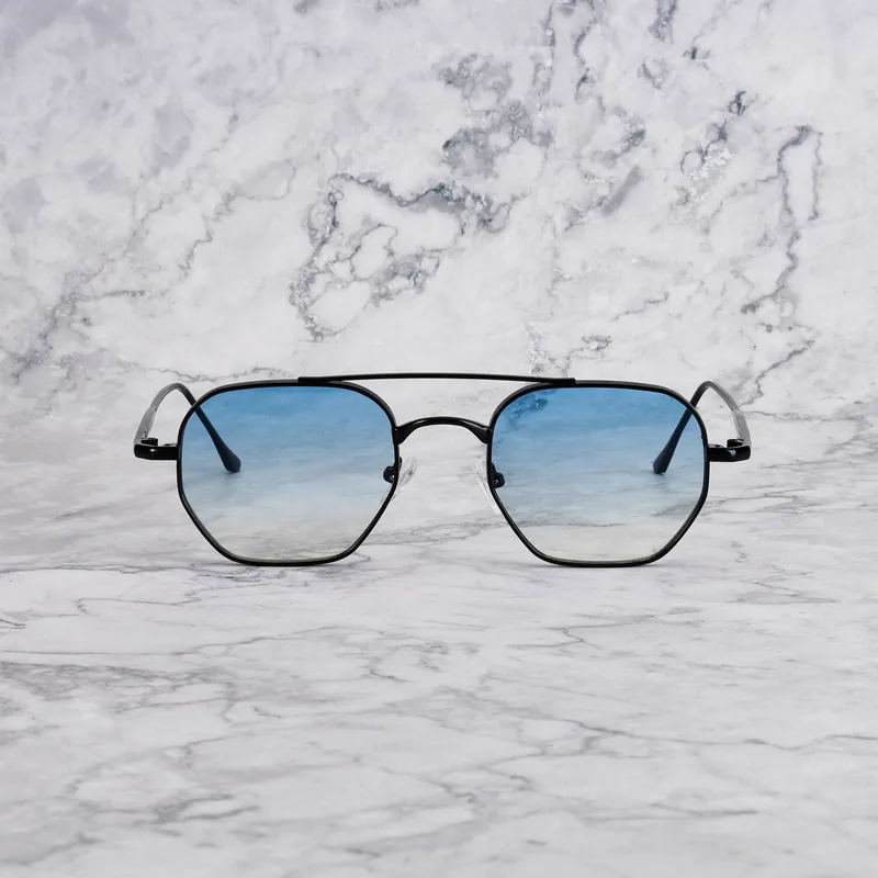 RICK 20EP2 - RICK - BLACK - GRADIENT BLUE Sunglasses | Black | Gradient Blue Shades | Explicit Poets Sunglasses
