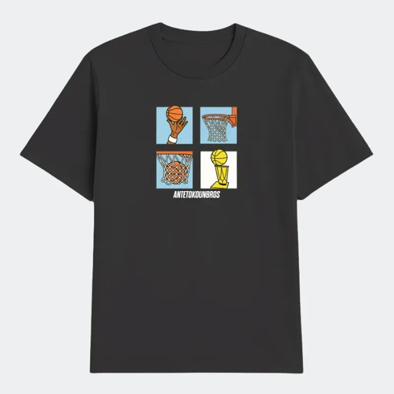 ANTETOKOUNBROS AB STORYBOARD T-SHIRT ΜΑΥΡΟ