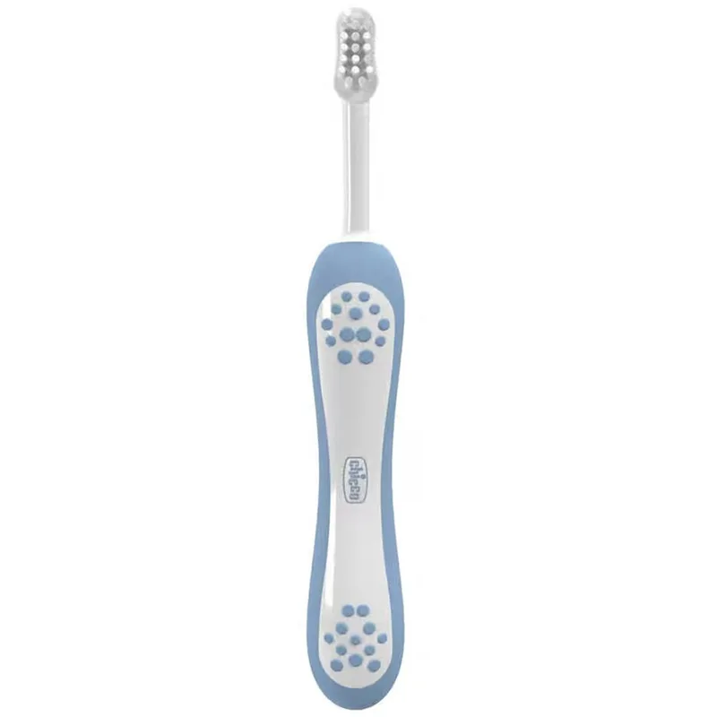 Chicco First Milk Teeth Toothbrush 6-36m Παιδική Οδοντόβουρτσα για τα Πρώτα Νεογιλά Δοντάκια 1 Τεμάχιο - Σιελ