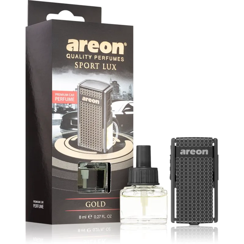 Areon Car Black Edition Χρυσό άρωμα για αυτοκίνητο 8 ml