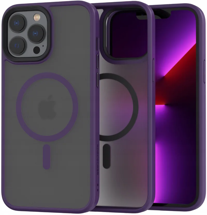 Spacecase Hybrid MagSafe - Σκληρή Ημιδιάφανη Θήκη MagSafe - Apple iPhone 13 Pro Max - Purple (5905719102920)