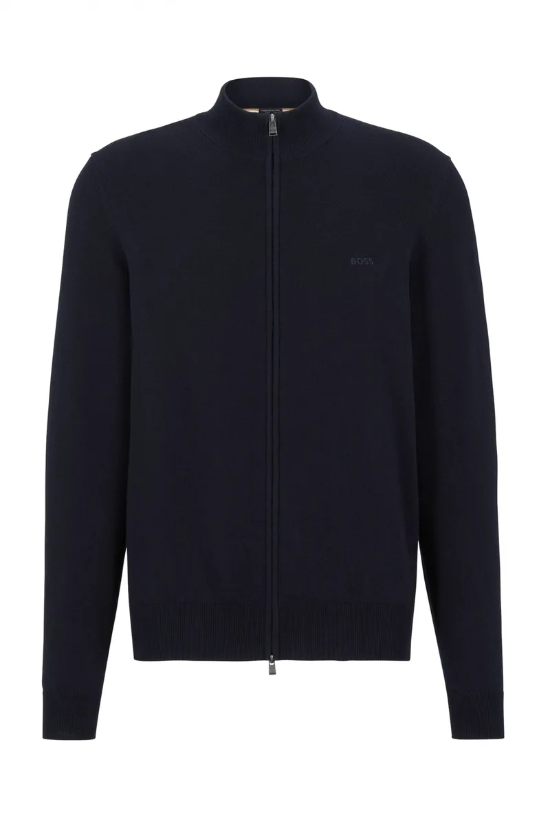 BOSS ΠΛΕΚΤΟ FULLZIP PALANO-L ΜΠΛΕ