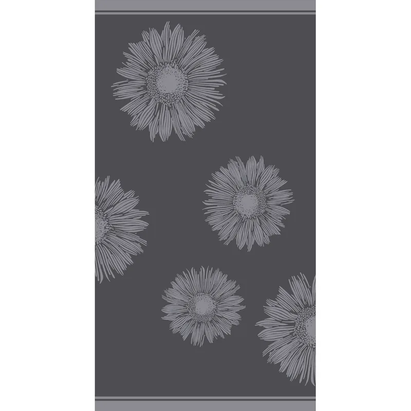 Πετσέτα Θαλάσσης 86X160 Melinen Flower Dark Grey (86x160)