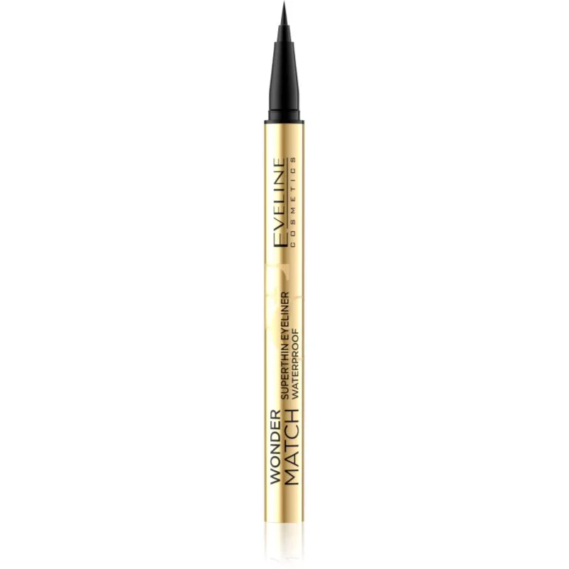 Eveline Cosmetics Wonder Match αδιάβροχο λάινερ ματιών απόχρωση Black 1 τμχ
