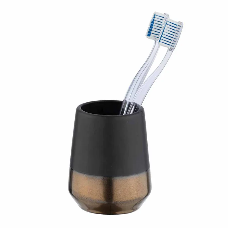 Ποτηροθήκη Μπάνιου Wenko Brandol Black 24361100
