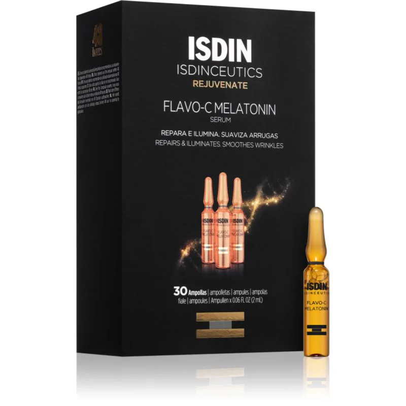 ISDIN Isdinceutics Flavo-C ορός προσώπου ενάντια στα πρώτα σημάδια γήρανσης της επιδερμίδας 30x2 ml