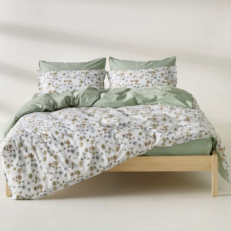 Παπλωματοθήκη Υπέρδιπλη Σετ 225x245 Kentia Ifigenia Green