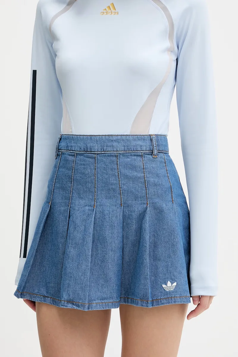 adidas Originals πλισέ φούστα ντένιμ