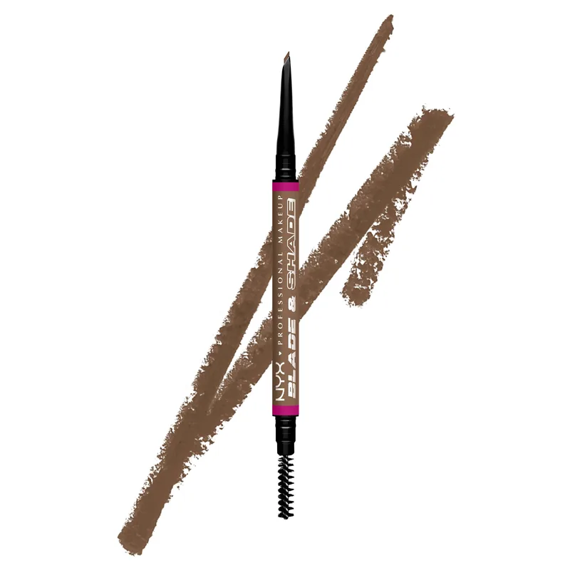 Nyx Professional Makeup Blade & Shade Μολύβι Φρυδιών Διπλής Χρήσης 0.06g - 4 Taupe