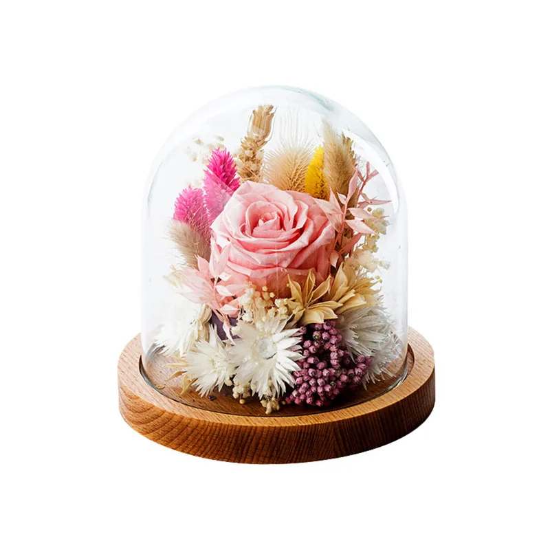 Dry Flowers Ροζ Essential 12x12cm