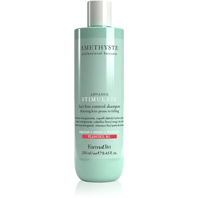 FarmaVita Amethyste Advance Stimulate δυναμωτικό σαμπουάν για αδύναμα μαλλιά με τάση για αραίωση 250 ml