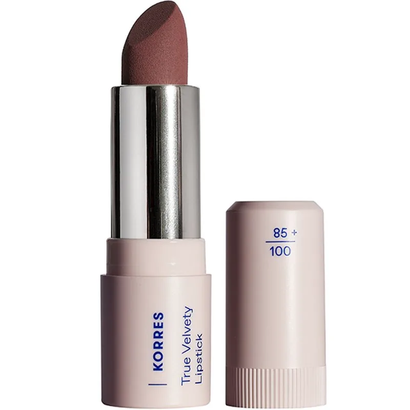 Korres True Velvety Lipstick Κραγιόν με Κρεμώδη υφή & Πλούσιο Χρώμα με Μόλις Ένα Πέρασμα 3g - 23 Rosewood