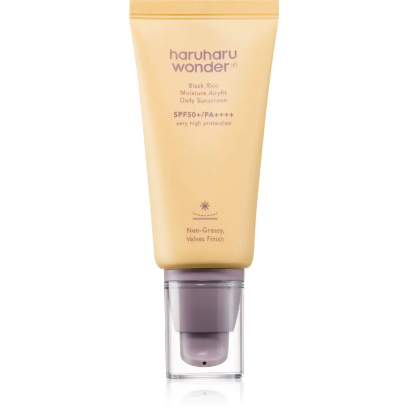 Haruharu Wonder Black Rice Moisture ελαφρύ προστατευτικό υγρό SPF 50+ χωρίς άρωμα 50 ml