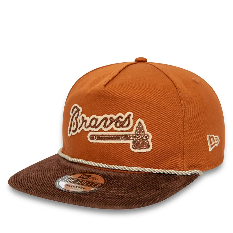 Καπέλο Jockey New Era Cord Golfer Braves 60435053 Καφέ
