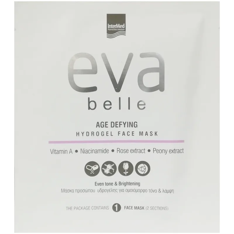 Eva Belle Age Defying Hydrogel Face Mask Μάσκα Προσώπου Υδρογέλης για Ομοιόμορφο Τόνο & Λάμψη 1x27g