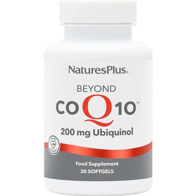 Natures Plus Beyond CoQ10 200mg Συμπλήρωμα Διατροφής Συνενζύμου Q10 σε Φυσική Μορφή για Μέγιστη Απορρόφηση 30 Softgels