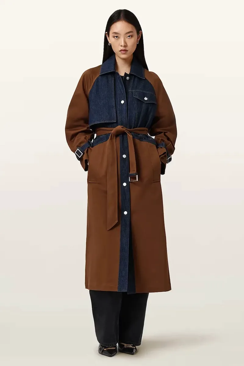 AllSaints καμπαρντίνα Γυναικεία με βαμβάκι DAYLY TRENCH