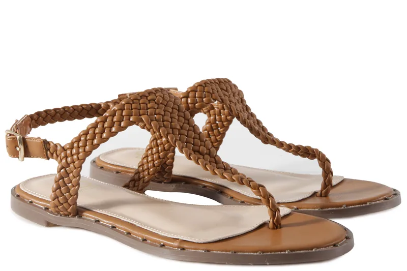 Σανδάλια Feng Shoe Sandal Flat M26-151-12-TAN Γυναικείο