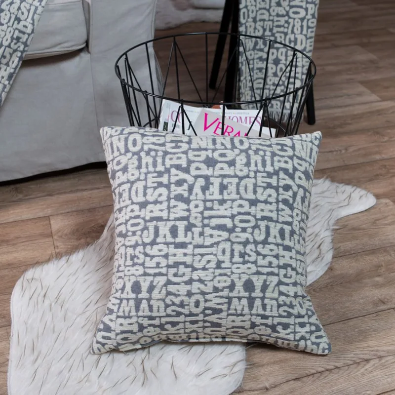 Μαξιλαροθήκη Letters 11 Teoran 65x65cm δαπέδου