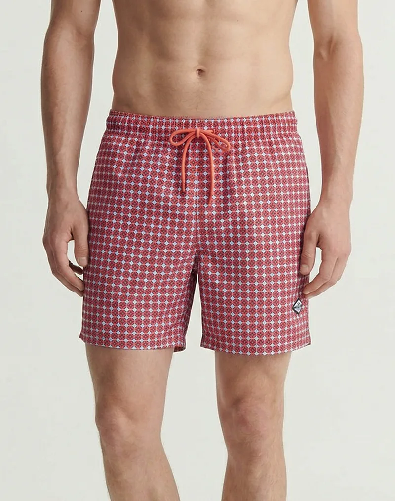 JACK&JONES JPSTMAUI SAND MATURE SWIM SHORTS 12291428-HOT CORAL Coral