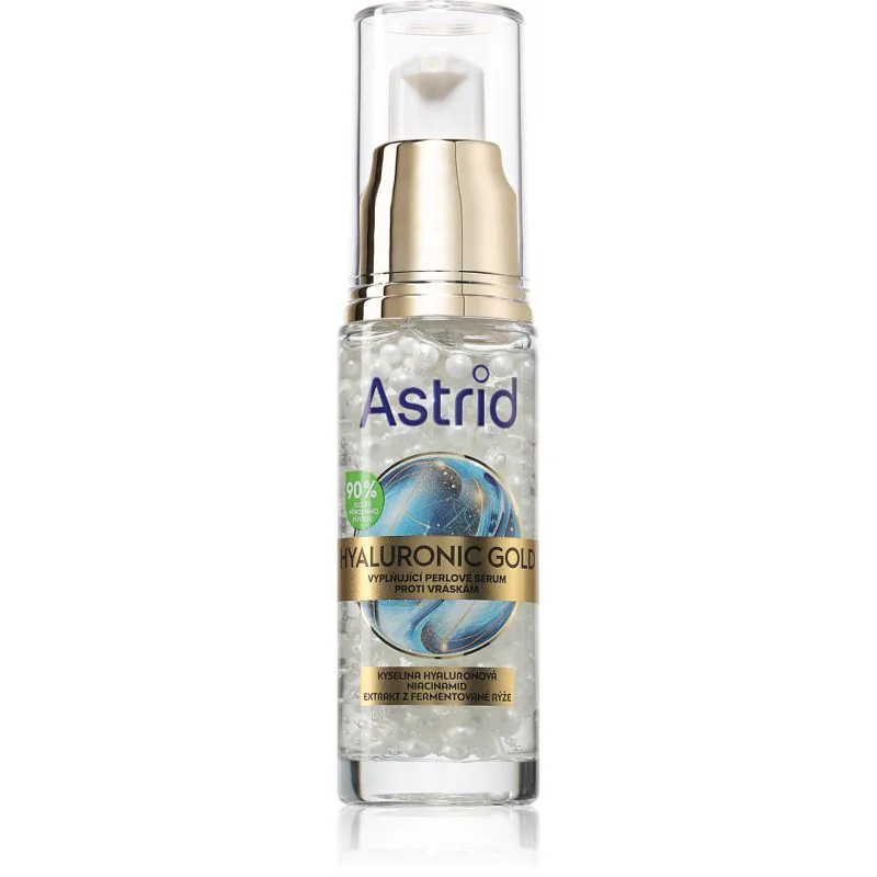 Astrid Hyaluronic Χρυσό ορός προσώπου ενάντια στις ρυτίδες 30 ml