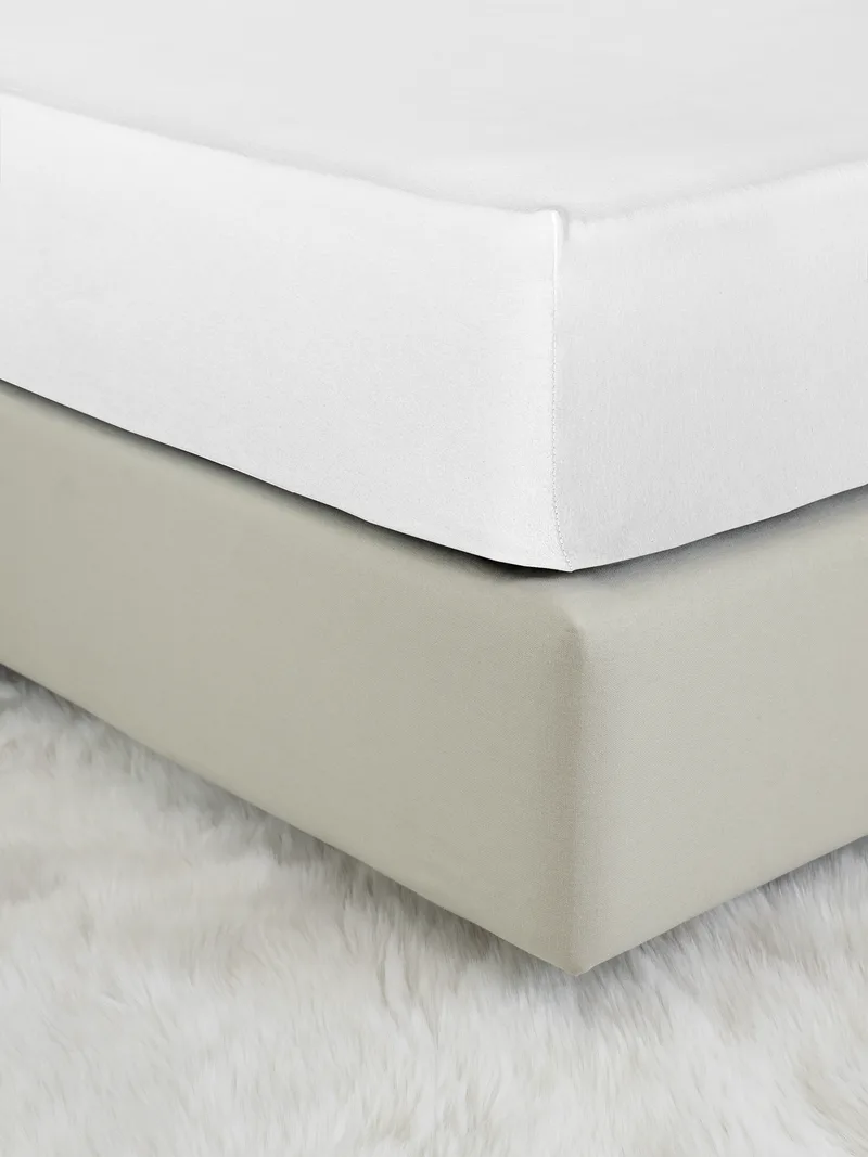 Σεντόνι Μεμονωμένο Μονό 100X200+40Cm Nima Tender White Με Λάστιχο (100x200+40cm)