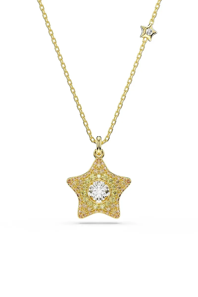 Swarovski κολιέ με κρεμαστό γυναικείο επιχρυσωμένο ζιργκόν SUBLIMA